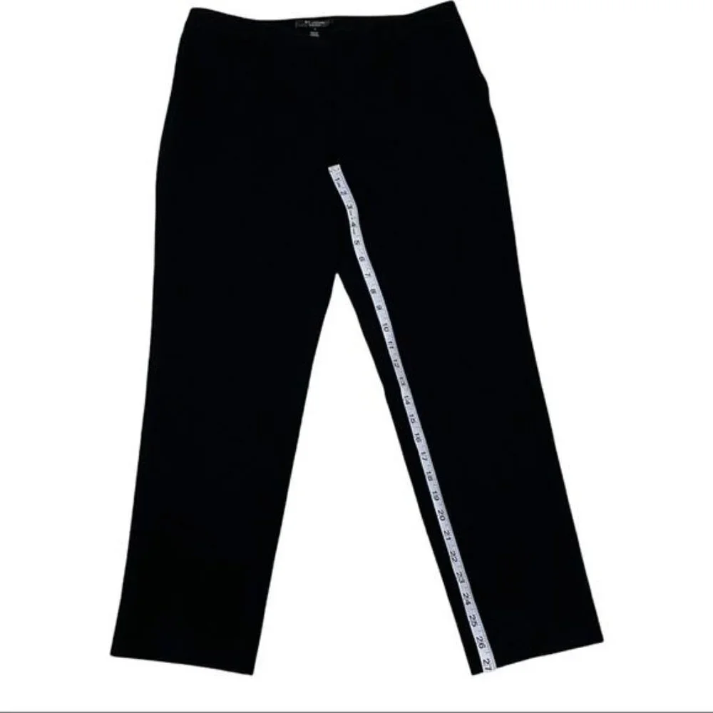 St. John‎ Black Mid Rise Dress Pants Size 4